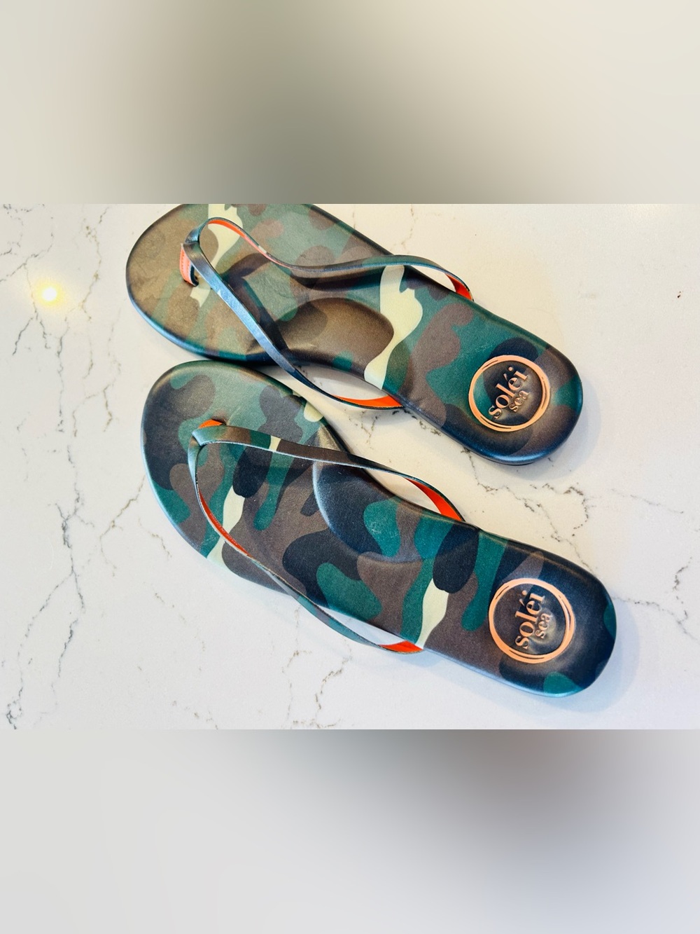 Solei Sea Indie camo flip flops - Picture 7 of 10